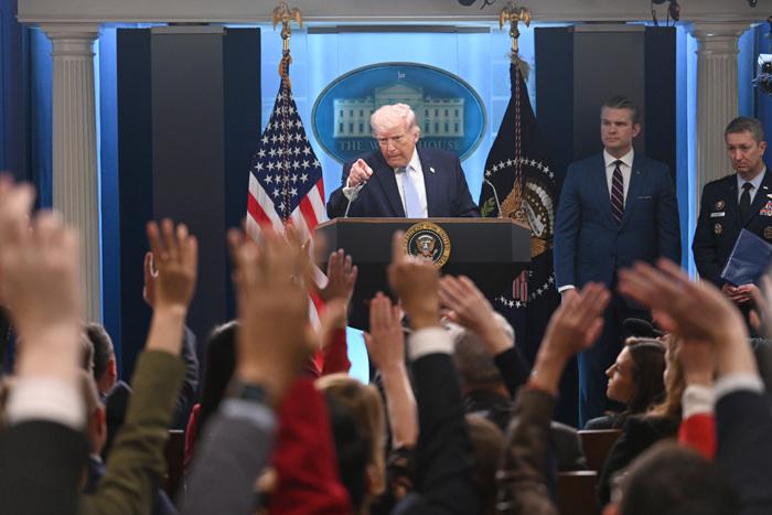 特朗普就伊朗戰(zhàn)事舉行記者會