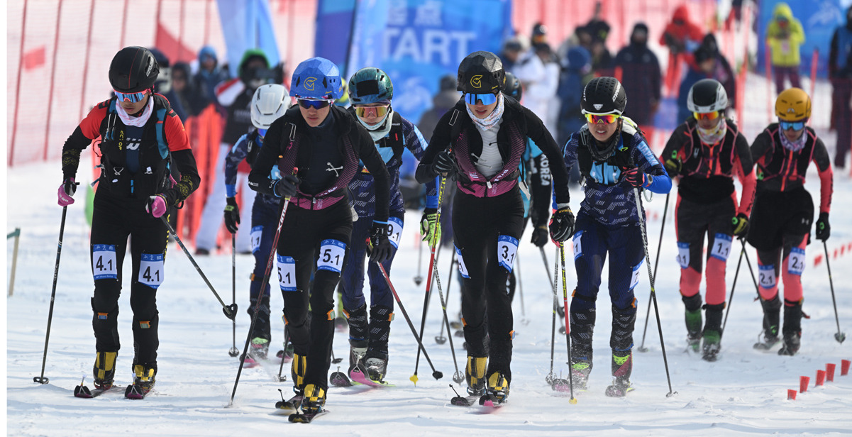 中國組合次旦玉珍/布魯爾奪得滑雪登山混合接力金牌