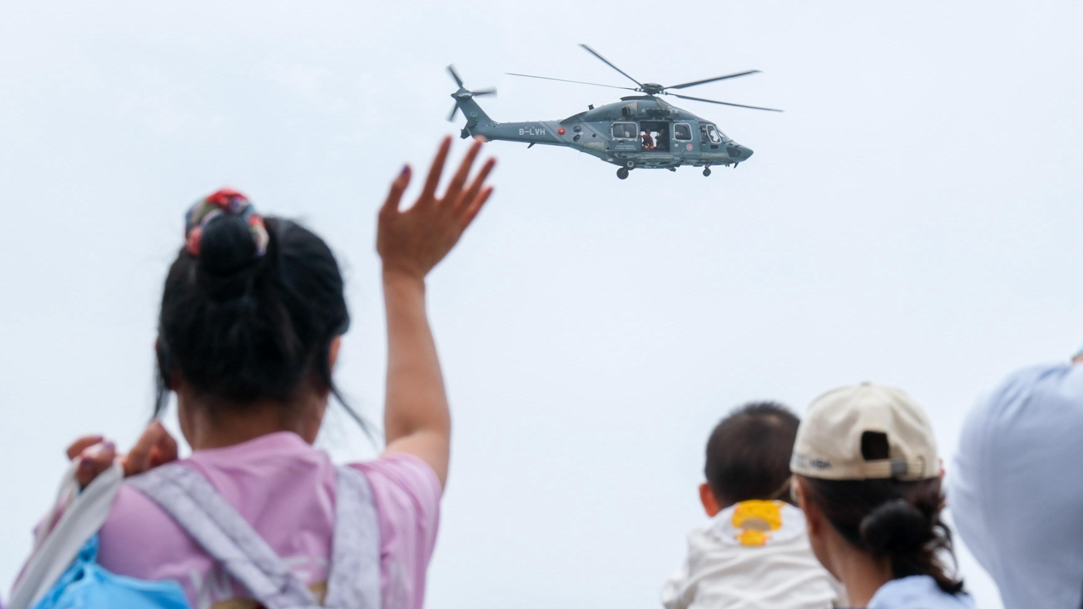 香港特區(qū)政府飛行服務(wù)隊舉辦開放日