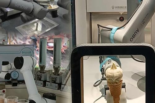 拉花咖啡、冰激凌、奶茶，它們做得水靈靈