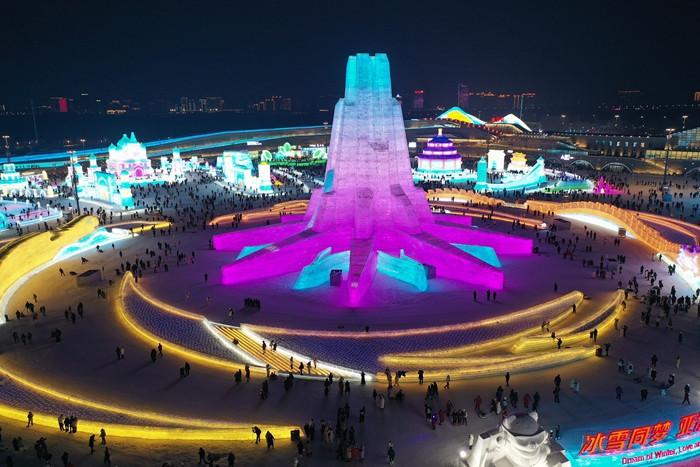 人氣爆棚！第26屆哈爾濱冰雪大世界開園