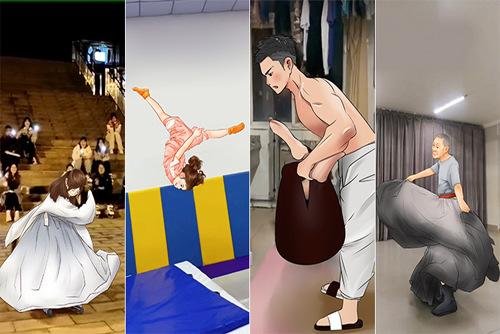 民間高手的花式健身，真牛